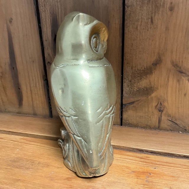 Vintage English Brass Owl For Sale In Naples, FL - Image 6 of 6