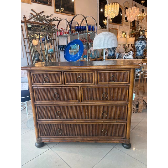 Vintage chest of drawers, dresser, console or credenza by Baker for Milling Road. Original paperwork on back (pictured)...
