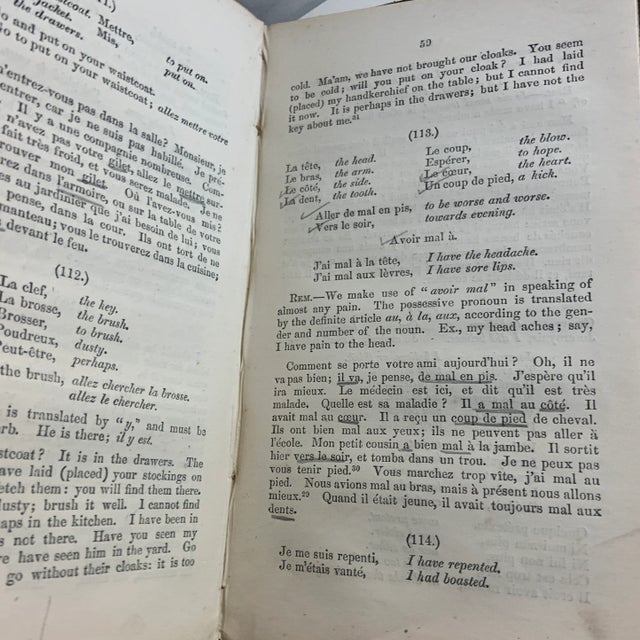 Green 1863 Little Boy's French Book For Sale - Image 8 of 9