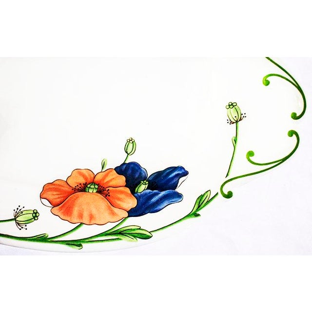 English Villeroy & Boch Amapola Large Serving Platter For Sale - Image 3 of 4