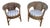 Pair of Barrel Back Woven Rattan Chairs For Sale