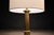Gold Pair of Neoclassical Revival Bronze Table Lamps With Sculptural Classical Bases and New Linen Shades, 1920-1930s For Sale - Image 8 of 12