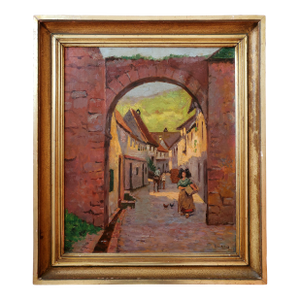 Original Vintage Painting - Exhibited in 1929 Exposition Versaillaise