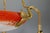 Empire French Red and White Glass and Bronze Chandelier, 1925 For Sale - Image 14 of 18