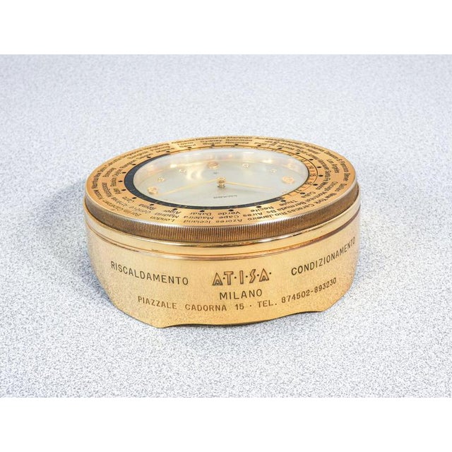 Atisa Advertising Table Clock from Luxor, 1960s For Sale - Image 11 of 16