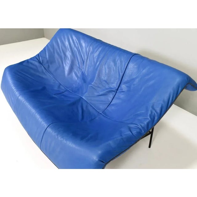 Metal Butterfly Sofa in Leather by Gerard Van Den Berg for Montis, Netherlands, 1980s For Sale - Image 7 of 18