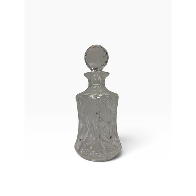 Elevate your home bar, bar cart, or tabletop presentation with this magnificent, authentic fine lead crystal spirits...