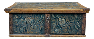 Swedish Rustic Hand-Painted Box, 1850