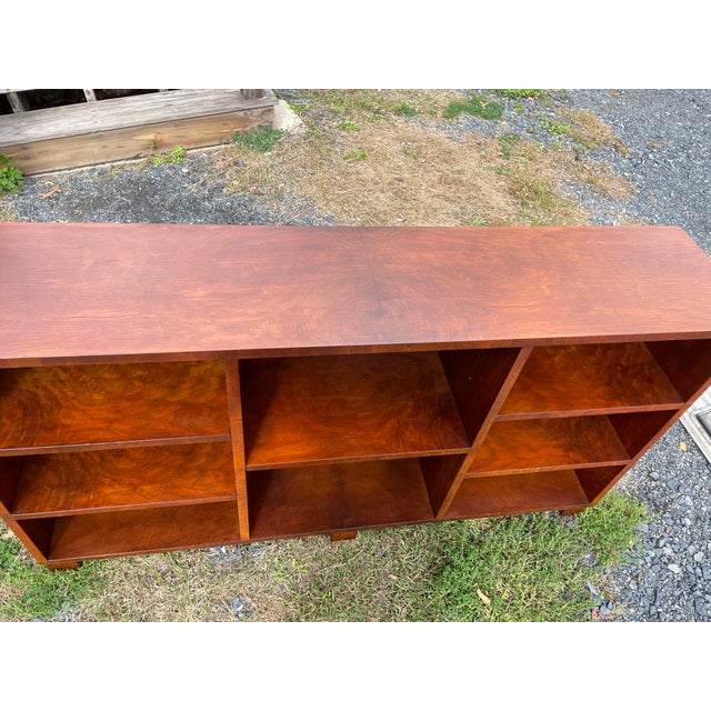 Mid-Century Modern Walnut Midcentury Modern Bookcase Cabinet For Sale - Image 3 of 9