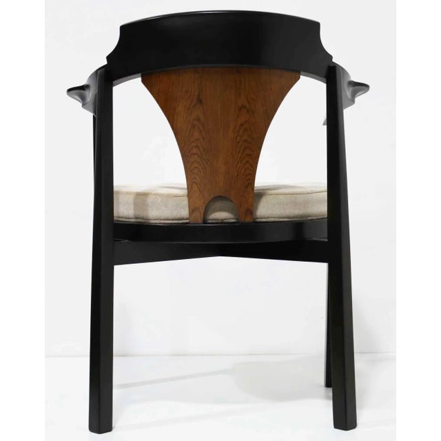 Edward Wormley for Dunbar Horseshoe Dining Chairs (Model 935) For Sale In Dallas - Image 6 of 10