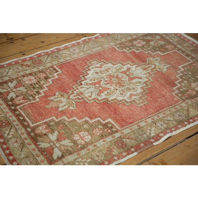 Textile Vintage Distressed Oushak Rug - 2'11" x 4'6" For Sale - Image 7 of 8