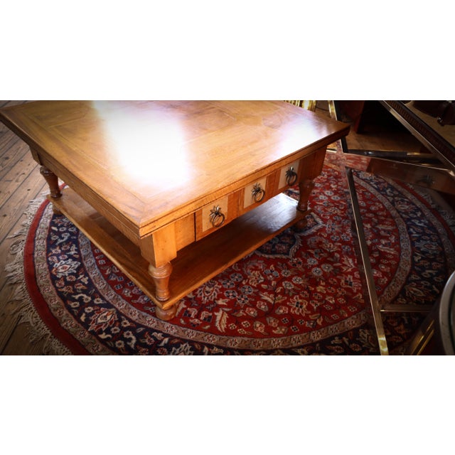 Brown Flagstone Coffee Table with Drawers from Barker & Stonehouse, 2010s For Sale - Image 8 of 10