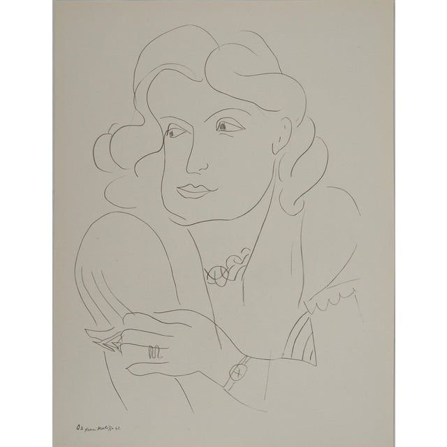 Henri Matisse, La muse distraite, Lithograph For Sale