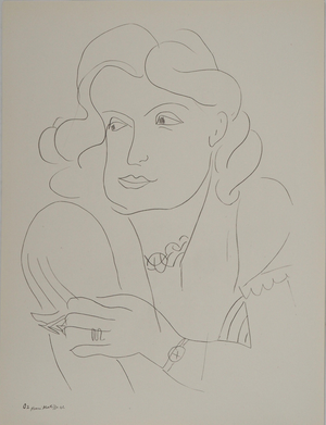 Henri Matisse, La muse distraite, Lithograph