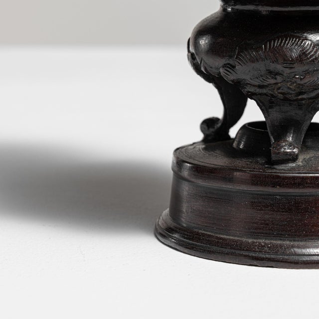 Early 20th Century Japan Brass Bronze Vase For Sale - Image 13 of 15