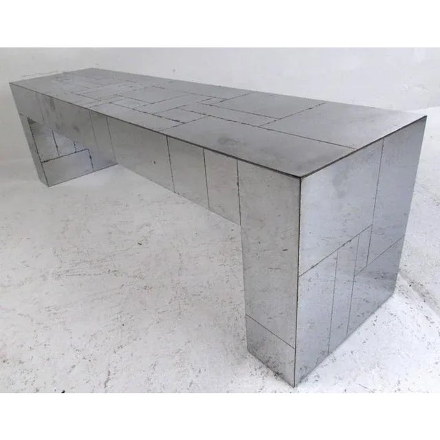 Mid-Century Modern Paul Evans Cityscape Chrome Wall Console For Sale - Image 3 of 10