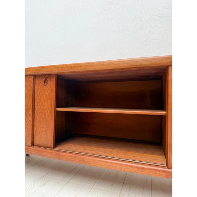 Wood Large Vintage Danish Teak Sideboard by H.P. Hansen, 1960s For Sale - Image 7 of 17