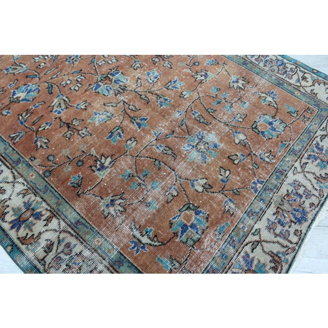 Textile Vintage Turkish Area Rug - 53"x92" For Sale - Image 7 of 13
