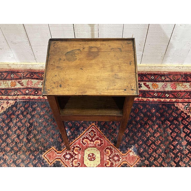 Antique Bedside Table in Cherrywood, 1800s For Sale - Image 5 of 12