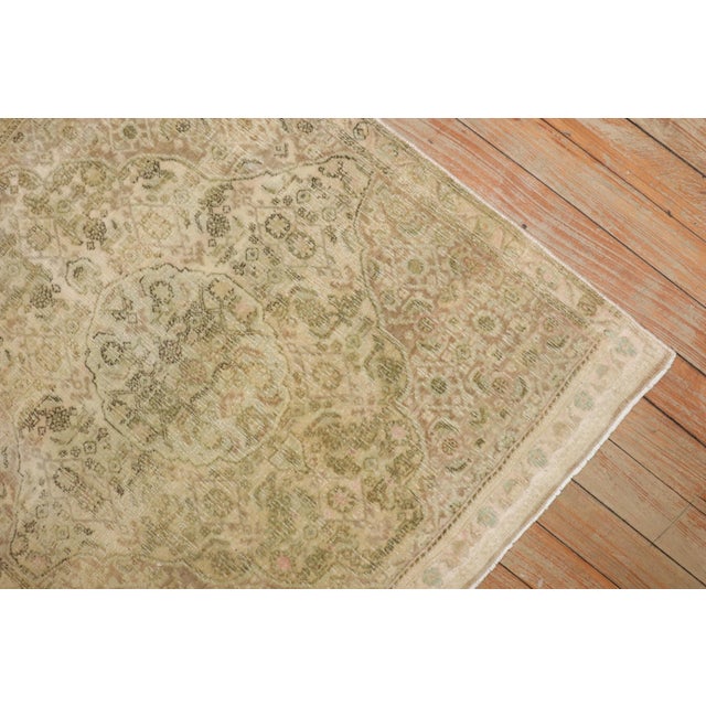 Persian Persian Tabriz Mini Square Rug no. j3210 For Sale - Image 3 of 7