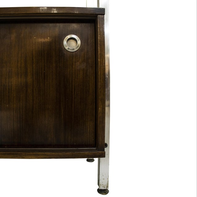 Steel and Teak Office Shelf from ICF Padova, Italy, 1970s For Sale - Image 6 of 7