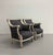 Vintage Neoclassical Painted Bergère Lounge Chairs - Pair For Sale - Image 4 of 8