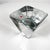 AMBIANIC presents Blenko Glass Company WV Handmade Candle Holder Ice Glass 3.13 x 3.13 x 3.5 tall Maker stamped. Preowned...