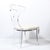 Mid-Century Modernist Klismos Lucite Chair W/ White Leather Upholstery For Sale In New York - Image 6 of 11