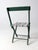Wood Vintage Stripe Seat Folding Chair For Sale - Image 7 of 12
