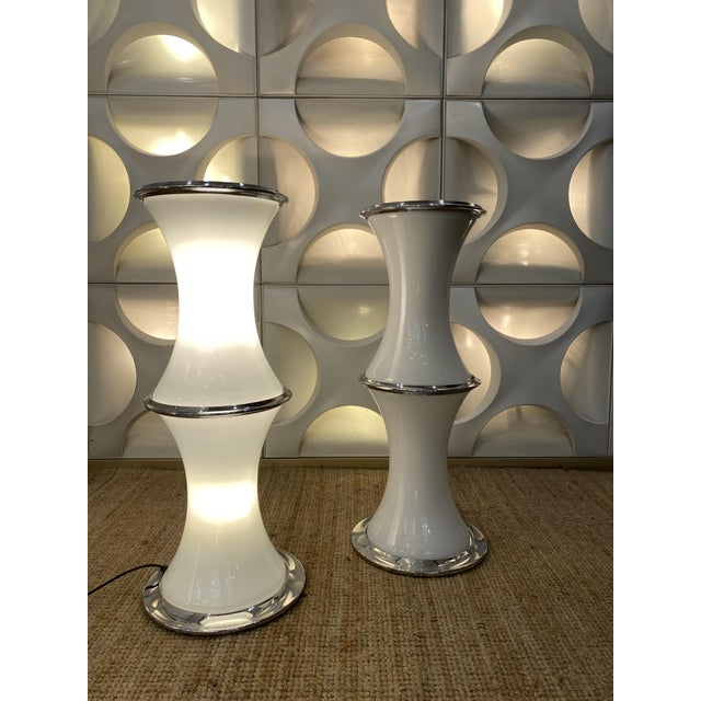 Metal Vintage Table Lamps by Enrico Tronconi for Vistosi, 1960s, Set of 2 For Sale - Image 7 of 13