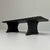 A simple Japanese writing desk resting on beautifully shaped supports. The minimalist design, the dark weathered wood, and...