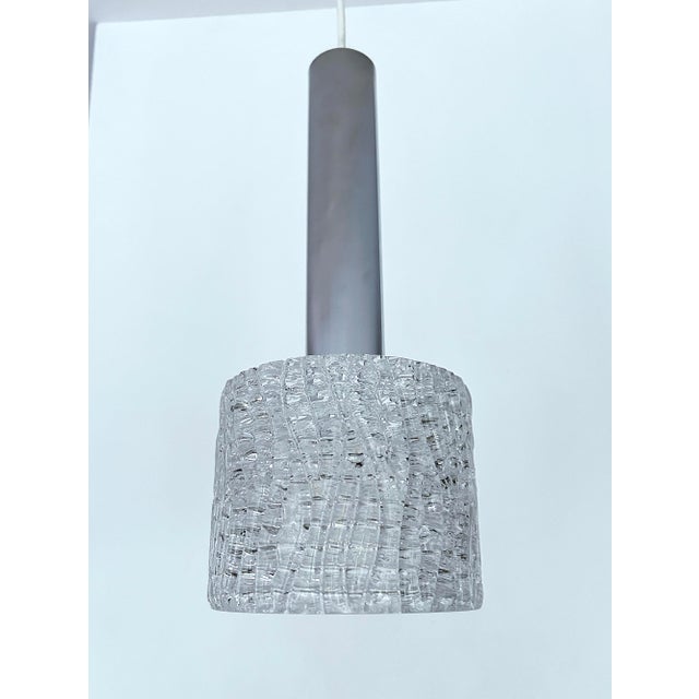 Vintage Brutalist Glass Pendant Lights from Kalmar, 1970s, Set of 3 For Sale - Image 15 of 16