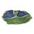 Italian Hand Painted Grape Leaf Decorative Bowl 2343/32 For Sale
