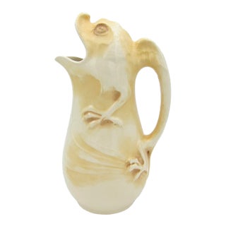 Antique Rörstrand Art Nouveau Dragon Pitcher For Sale
