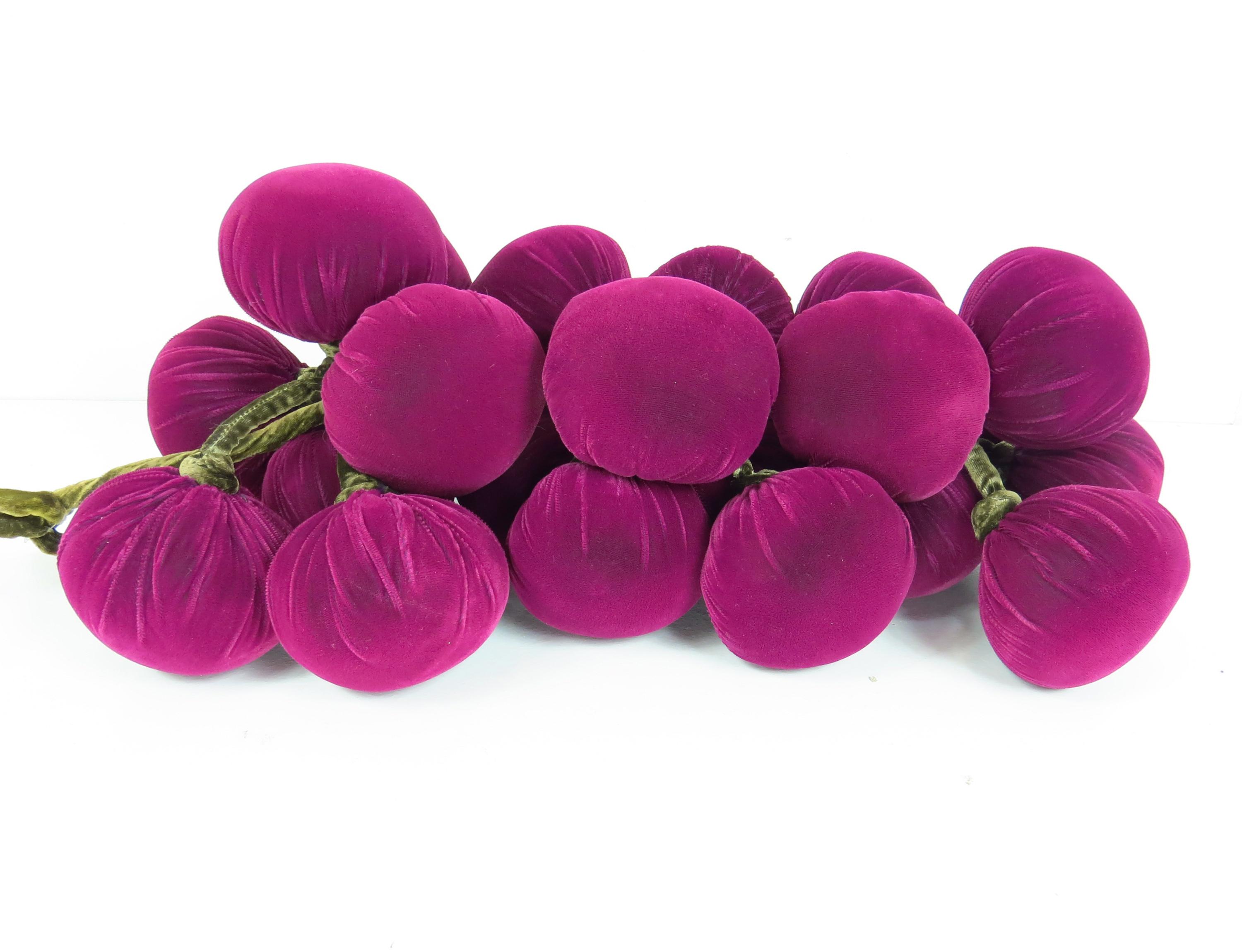 Coussin Vintage Oi San Francisco – Forme D'aubergine, Velours Violet