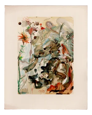 Salvador Dali, The Apparition of Saint James, 1964, Original Woodcut