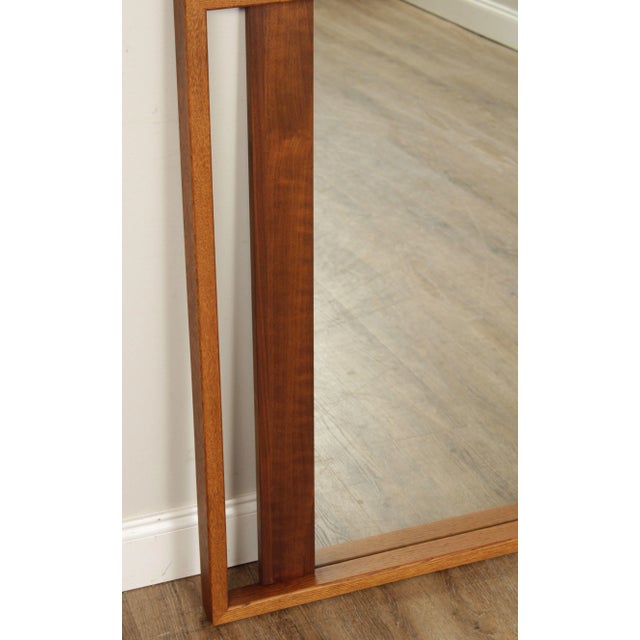 Mid-Century Modern Walnut Accent Wall Mirror Attributed to Lane For Sale - Image 10 of 12