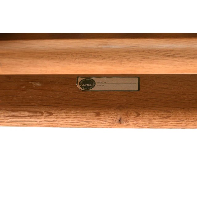 Oak Bm-2254 Sled Chair by Børge Mogensen for Fredericia For Sale - Image 11 of 12