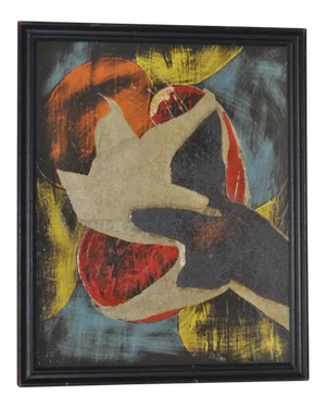 Maude Pestana Mid-Century Mixed Media Abstract