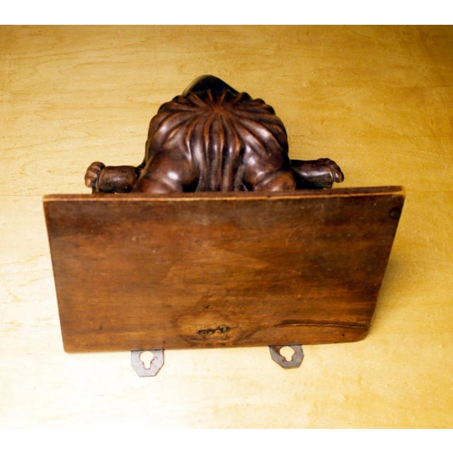 Late 19th Century Antique Black Forest Ram Head Carved Wall Shelves- a Pair For Sale - Image 5 of 13