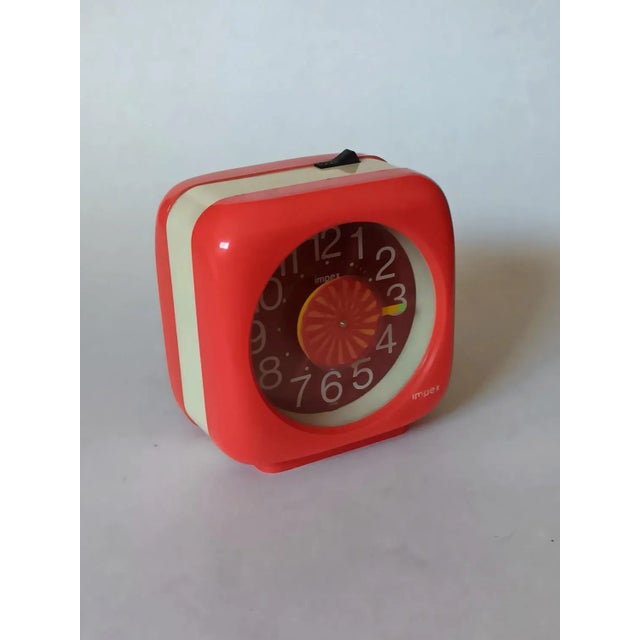 Space Age Cynetic Impex Alarm Clock, 1970s, in Good conditions. Designed 1970 to 1979