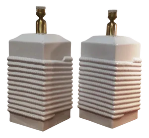 Ceramic Table Lamps from Manises, 1950s, Set of 2