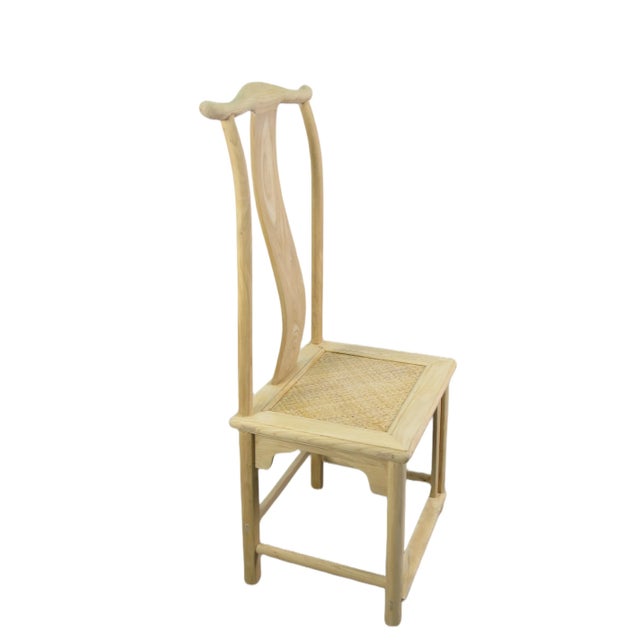 Brown Natural Wood Color Vintage Dining Chairs, Set of 4 For Sale - Image 8 of 12