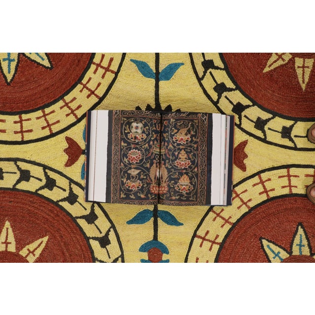 Modern Classics Brick Red & Gold Abaca Suzani Rug by Rug & Kilim, India For Sale - Image 9 of 10