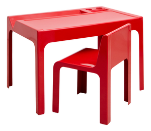 Vintage Desk and Chair Set by Marc Berthier for Roche Bobois, 1967, Set of 2