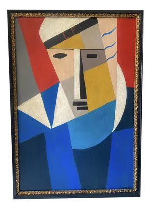 Lyonel Feininger, Constructivist Composition, 1920, Oil Painting