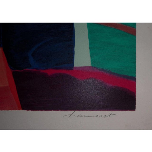 Modern Claude Hemeret, Bouquet rose sur le piano, Lithograph For Sale - Image 3 of 8