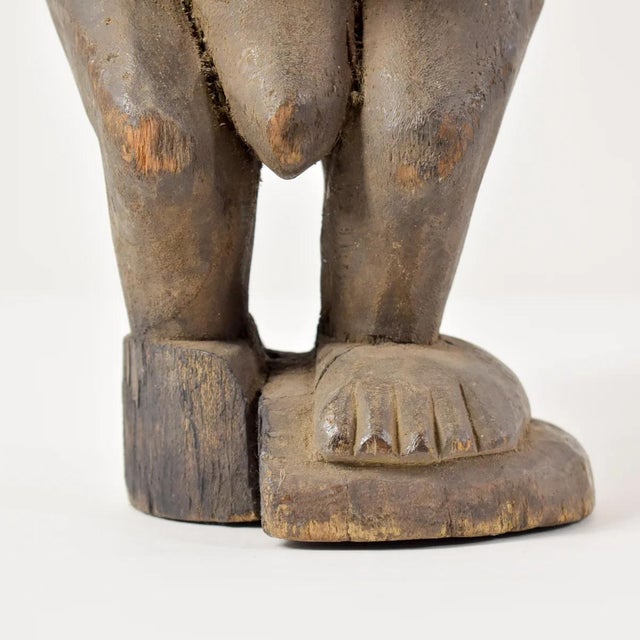 Early 20th Century Moba Standing Wood Figure Togo For Sale - Image 4 of 12