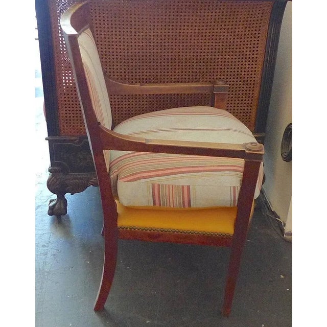 French French 19th Century Walnut Armchair For Sale - Image 3 of 8