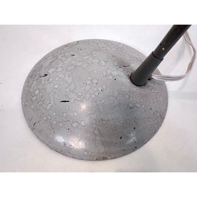 Brass Arc Floor Lamp with Parchment Lampshade, Germany, 1950s For Sale - Image 11 of 17